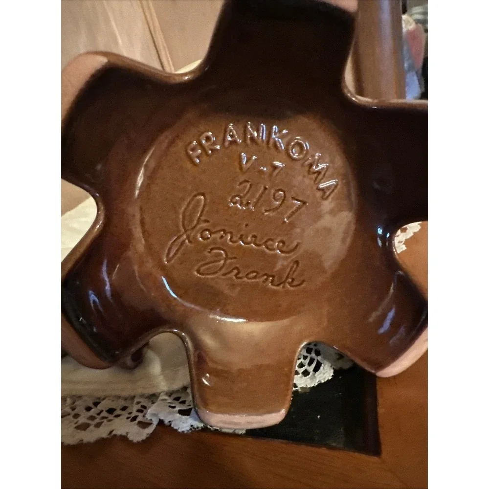 Frankoma Collectible Vase Limited Edition #V-7 With Stopper. #2197 Of 3,500 Made